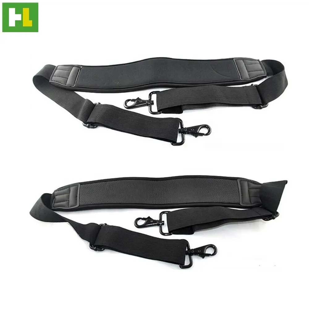 Custom Nylon Padded Replacement Adjustable Shoulder Bag Straps with Hooks for Laptop Bag