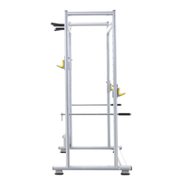 Structure de rack de musculation de qualité professionnelle avec crochets en J et supports pour bandes de résistance pour l'entraînement avec bandes de résistance