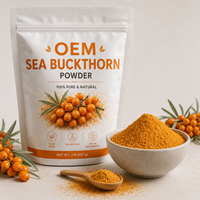 Duindoorn 5:1 Extract Poeder Flavonoïden Fruitpoeder Ingrediënt Private Label OEM ODM Groothandel Fabriek Leverancier Export