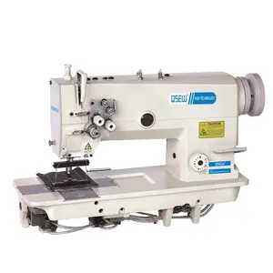 QS-842-70 High speed double needle small hook lockstitch heavy duty big gauge bunker clothing industrial sewing machine