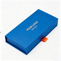 Boîte cadeau élégante avec logo personnalisé, emballage magnétique pour stylo, ensemble de boîtes en carton pour petites entreprises