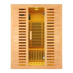 Sauna infrarouge lointain de luxe pour 3 personnes, décoration intérieure haut de gamme, double sauna domestique à faible EMF - Product Image 2