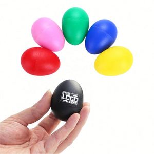 Sonajero de Plástico con Logotipo Personalizado, Sonajero de Percusión con Forma de Huevo, Juguete Musical para Niños para Actividades Escolares - Product Image 1