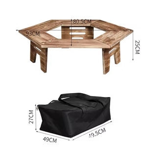 Mesa de Picnic Plegable Portátil de Madera para Exteriores, Ideal para Barbacoa, Viajes y Camping - Product Image 1