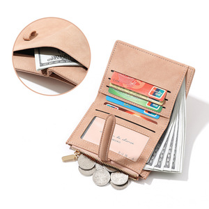 Cartera Bifold de Cuero Sintético PU para Mujer, Estilo Fresco y Compacto, Monedero Plegable, Tarjetero al por Mayor - Product Image 3