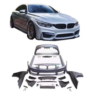 Auto Bodykit frente parachoques trasero Assy para <span class=keywords><strong>BMW</strong></span> Serie 3 F30 F35 <span class=keywords><strong>2013</strong></span>-2018 actualización M3 M4 estilo coche Kits de cuerpo con faldas - Product Image 1