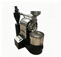 Machine à torréfier les grains de café industrielle à chauffage au gaz automatique de 1 kg, plusieurs capacités disponibles