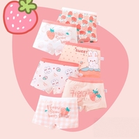 Calzones Tipo Bóxer de Algodón 5A Suaves y Transpirables para Niñas, Ropa Interior de Cuatro Puntas para Niñas Medianas y Grandes, Venta al Por Mayor