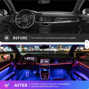 Kit de Luces Ambientales Interiores con Control por Aplicación LED RGB de 64 Colores, Sincronización con <span class=keywords><strong>M</strong></span>úsica, para Mercedes-Benz CLA W117 2013-2019 - Product Image 2