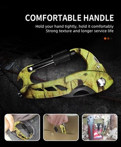 Juego de Cuchillo con Mosquetón para Exteriores Changlin Modelo 7340, Equipo de Supervivencia EDC con Rompecristales, Multiherramienta de Acero Inoxidable y Aluminio - Product Image 6