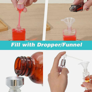 ขวดเติมน้ำหอมพร้อมหัวฉีดพลาสติก กรวยอลูมิเนียมอัลลอยด์ ชุดอุปกรณ์เติมน้ำหอมขนาดเล็ก - Product Image 5