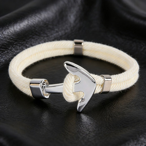 Nouveau Bracelet Unisexe en Maille Milanaise Simple en Métal Argenté avec Ancre de <span class=keywords><strong>Bateau</strong></span> Entropy B2116-L, Cadeau Idéal pour 2026 - Product Image 4
