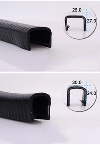 Garniture d'étanchéité en caoutchouc en forme <span class=keywords><strong>de</strong></span> U pour bord <span class=keywords><strong>de</strong></span> porte <span class=keywords><strong>de</strong></span> voiture, <span class=keywords><strong>bande</strong></span> d'étanchéité en caoutchouc pour verre, <span class=keywords><strong>bois</strong></span> et métal. - Product Image 4