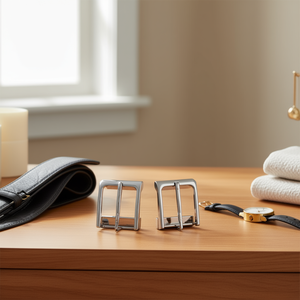 Fibbia per cintura ILAN 3,5 cm, confezione mista argento e oro per cinture in pelle - Product Image 2