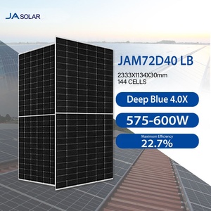 JA 575W PV paneles solares bifacial <span class=keywords><strong>JAsolar</strong></span> 575W 580W 590W 600W para Sistema Solar Pannelli Fotovoltaici Ja Solar 605W - Product Image 1