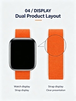 Bracelet en nylon de luxe YUEHUA avec boucle pour montre 38-49 mm, compatible avec 11/10/9/8/7/SE, fabriqué en Guangdong/ODM/OEM