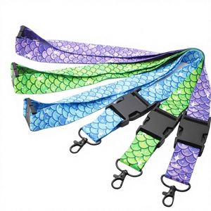 Cordón para el Cuello Personalizado con Sublimación a Todo Color y Hebilla de Seguridad Desprendible, Cordones Personalizados con Temática Oceánica para Festivales - Product Image 1