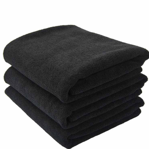 Handuk Hitam Serat Mikro dengan Logo Kustom - Product Image 6