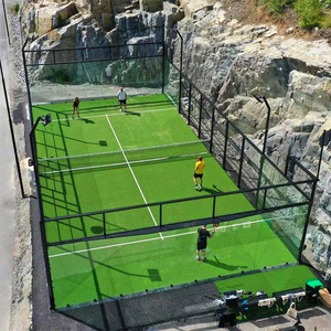 A basso costo installare erba artificiale campo da tennis panoram paddle court sport mondo <span class=keywords><strong>padel</strong></span> campo da tennis con tetto - Product Image 4