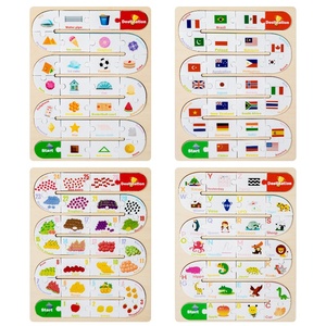 CPC CE EN71 chứng nhận phim hoạt hình ghép hình bằng gỗ Câu Đố logic phù hợp với nhận thức giáo dục sớm Đồ chơi - Product Image 5