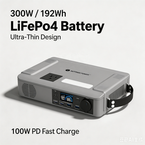 Estación de Energía Portátil Profesional de 300W, Generador Solar de Onda Sinusoidal Pura, para Acampar al Aire Libre, Respaldo de Energía, Gran Oferta, Premium EAD-300EPA - Product Image 3