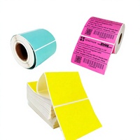 Étiquettes thermiques directes personnalisées en rouleau 4x6, étiquettes d'expédition 100x150, autocollants en vinyle adhésif bleu imperméables pour imprimante