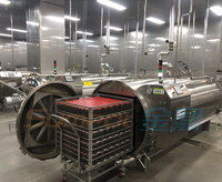 Stérilisateur à vapeur à haute température SUMPOT à faible consommation d'énergie et haute efficacité avec contrôle PLC pour les conserves de thon