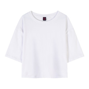 <span class=keywords><strong>Camiseta</strong></span> Corta Oversize de Algodón Pesado con <span class=keywords><strong>Hombros</strong></span> Caídos y Estilo Holgado para Mujer AI-MICH al por Mayor - Product Image 2