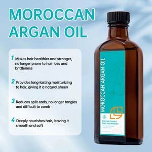Private Label <span class=keywords><strong>Argan</strong></span>öl für Haarserum Kopfhautbehandlung Tiefenwirksame Feuchtigkeitspflege Nährt Kopfhaut und Haar Macht Es Weich und Glatt - Product Image 4