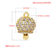 Bijoux de mode faisant des résultats couleur or placage cuivre CZ réglage connecteurs de raquette de Badminton pour bricolage femmes Bracelet collier