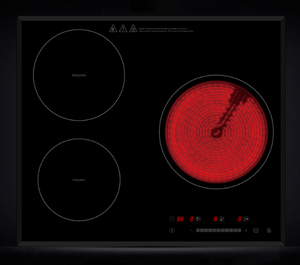 Cuisinière électrique en acier inoxydable avec modèle combinaison en céramique, 3 brûleurs <span class=keywords><strong>de</strong></span> <span class=keywords><strong>cuisson</strong></span>, <span class=keywords><strong>plaque</strong></span> chauffante électrique, 3 zones - Product Image 4