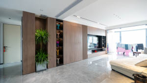 รูปถ่ายจริง. ตู้วาง<span class=keywords><strong>ท</strong></span>ี<span class=keywords><strong>วี</strong></span>ไม้เมอรันติวอลนั<span class=keywords><strong>ท</strong></span>สไตล์โมเดิร์นมินิมอล พร้อมที่เก็บของในตัว ความจุขนาดใหญ่ เป็นมิตรกับสิ่งแวดล้อม <span class=keywords><strong>ท</strong></span>นทาน - Product Image 4