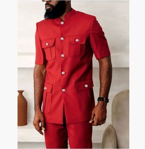 Nouvel ensemble ethnique africain pour hommes 2025 – Vente chaude transfrontalière – Ensemble deux pièces de haute qualité pour hommes - Product Image 6