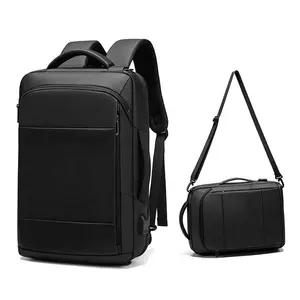 Özel dizüstü bilgisayarlar çanta büyük kapasiteli dizüstü sırt çantası su geçirmez sırt çantası dizüstü siyah Polyester moda Unisex naylon Anne