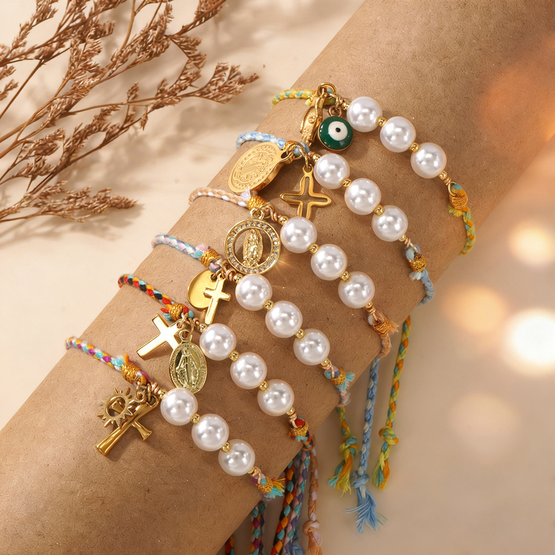 Go2boho Colorful Beaded Bracelet Set Minimalist