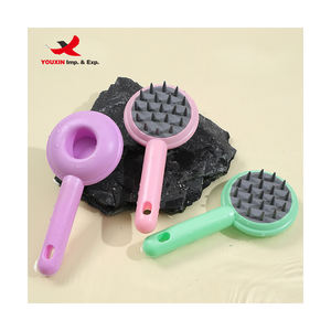 Brosse à cheveux en silicone à long manche, exfoliant pour le cuir chevelu, brosse anti-pelliculaire, peigne, masseur pour le cuir chevelu, prix bas, achat mixte - Product Image 2