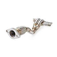 Collecteur d'échappement 4-into-1 en acier SUS304 soudé TIG, longueurs égales, pour Ford Fiesta MK7 1.6L Duratec Ti-VCT 2008-2013