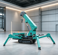 Grue araignée robuste de 10 tonnes avec technologie hydraulique avancée pour l'installation de matériaux lourds