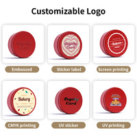 Caja Redonda de Metal Personalizada al por Mayor para Postres, Contenedor de Galletas de Grado Alimenticio, Caja de Metal Decorativa para Regalos