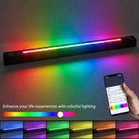 maison intelligente LED RGB éclairage architectural linéaire WiFi contrôle pendentif aluminium haut/bas éclairage intelligent
