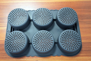 Moules à pain à <span class=keywords><strong>hamburger</strong></span> antiadhésives en silicone résistant à la chaleur à 6 cavités pour la cuisson de moules à pain français pour hamburgers faits <span class=keywords><strong>maison</strong></span> 50pcs/carton - Product Image 4