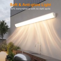 Lampe murale LED en aluminium de 90 cm, lumière chaude, résistante à la corrosion, testée 72h aux atomiseurs de sel, idéale pour les achats groupés pour projets.