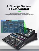 NOUVEAU Mixeur audio numérique professionnel en métal et plastique PT16-24-32 canaux, contrôleur DJ, Bluetooth, USB, sortie MONO/stéréo pour mariage