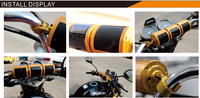 Amplificador de Manillar para Motocicleta de 600 W, Resistente al Agua, con Radio Estéreo BT, Reproductor MP3, USB, FM, Altavoz Auxiliar con Sistema de Audio