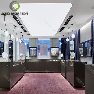 Mostrador de Exhibición de Joyería de Alta Calidad con Iluminación para Decoración de Joyerías, Muebles de Joyería Personalizables - Product Image 2