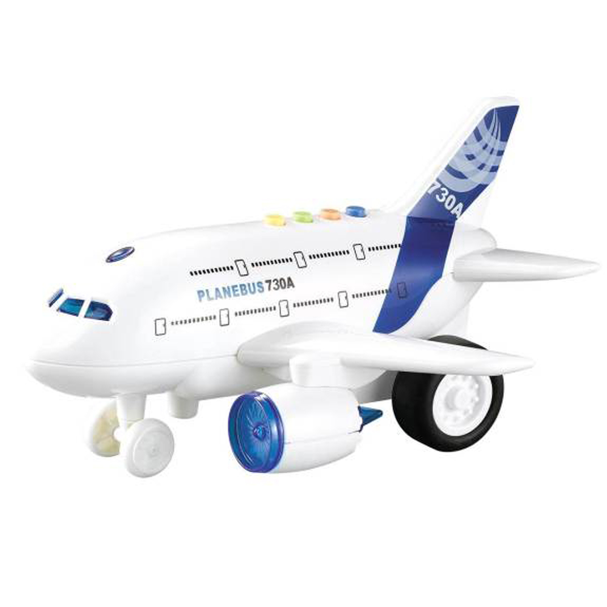 Avion De Ligne électrique – Jouet Rampant Rotatif 360° Avec Lumières Et Sons – En ABS – Cadeau 3 Ans+ – Rose