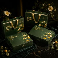 Huile d'olive de qualité alimentaire Emballage cadeau Boîte en forme de livre avec fermeture magnétique Biodégradable Recyclable Laminage mat Logo personnalisé