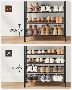 <span class=keywords><strong>VASAGLE</strong></span> <span class=keywords><strong>Étagère</strong></span> à chaussures grande surface à 5 niveaux <span class=keywords><strong>Étagère</strong></span> à chaussures <span class=keywords><strong>de</strong></span> couloir d'entrée <span class=keywords><strong>Étagère</strong></span> <span class=keywords><strong>de</strong></span> <span class=keywords><strong>rangement</strong></span> avec <span class=keywords><strong>étagère</strong></span>s en maille réglables - Product Image 4