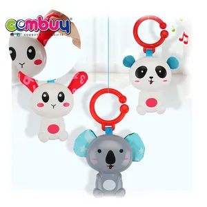 Little bell cartoon animals infant voice baby rattle toy set