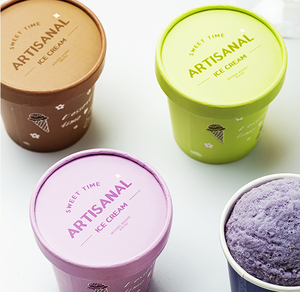 Rivestimento in PE alimentare monouso biodegradabile 100ml 150ml 200ml 300ml 500ml ciotola per gelato con coperchio domi - Product Image 6